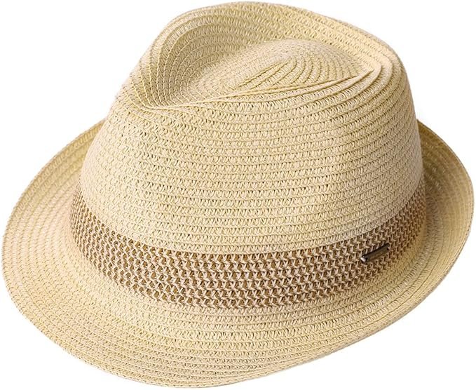 Fancet Womens Wide Brim Fedora Hat