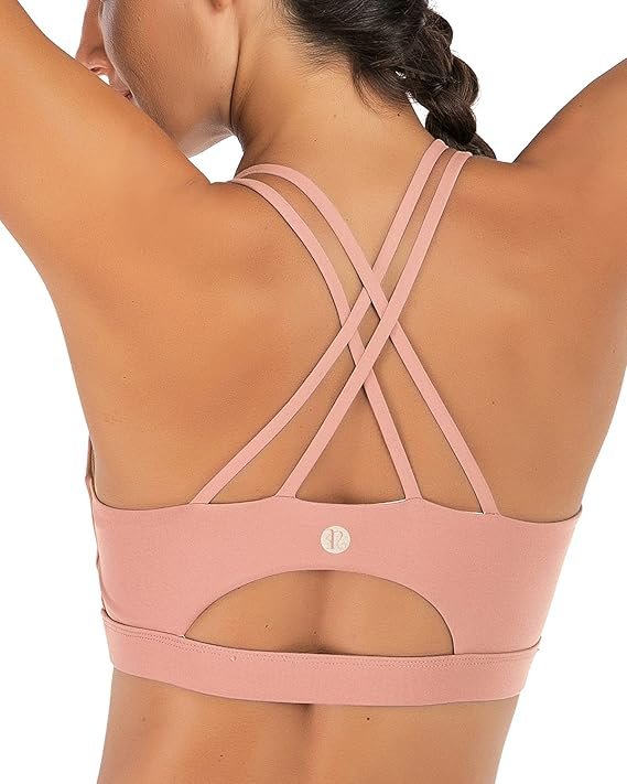 icy zone Padded Strappy Sports Bra